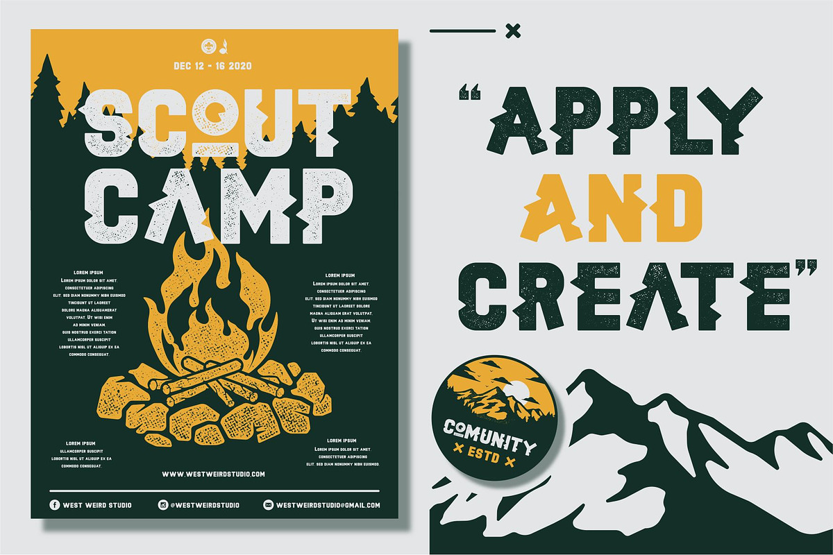 SABAK Sans Serif Style, a Sans Serif Font by West Weird (Photo 4 of 9)