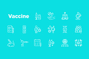 Vaccine | 16 Thin Line Icons, an Outline Icon by Alex Blogoodf (Thumbnail 6 of 15)