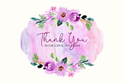 Purple Vibes - Watercolor Clipart, a Decorative Illustration by wulano (Thumbnail 7 of 7)