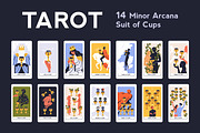 Suit of Cups tarot cards set, an Illustration by Good Studio (Thumbnail 1 of 6)