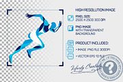 Stylized Running Man, a Healthcare Illustration by Infinity Creativity (Thumbnail 2 of 4)