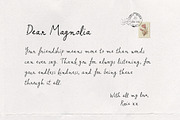 Letters from Magnolia Script Font, a Handwritten Font by Kaya Fonts (Thumbnail 2 of 32)