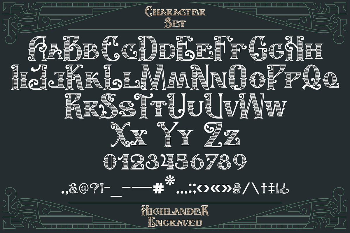 Highlander, a Font by Drizy (Photo 10 of 12)