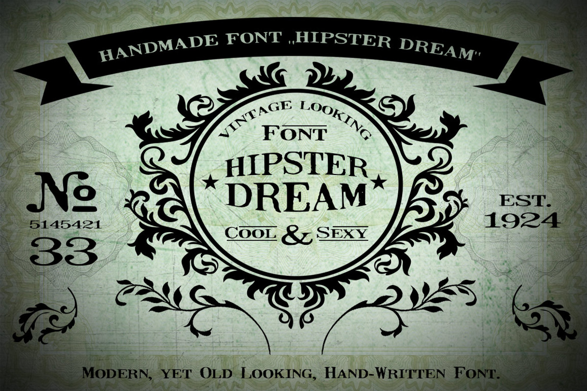 Handmade Font 'Hipster Dream' preview 3
