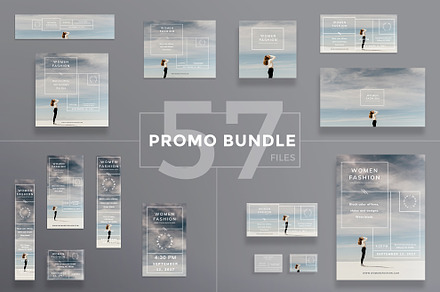 Promo Bundle | Women Fashion, a Poster Template by Amber Graphics