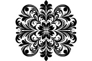 Baroque Black Floral Ornament Set, an Object Graphic by Designer_Momina (Thumbnail 10 of 13)