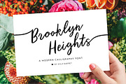 Calligraphy Script Brooklyn Heights, a Script Font by Mila Garret (Thumbnail 1 of 8)