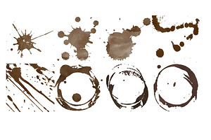 Coffee Stains Clipart