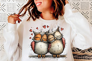 Valentines Birds Clipart PNG, an Illustration by SinaCreation (Thumbnail 7 of 11)
