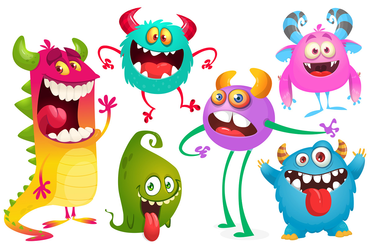 Cupcake Critters - 6 Cute Monsters, a Decorative Illustration by D R A W K M A N (Photo 4 of 4)