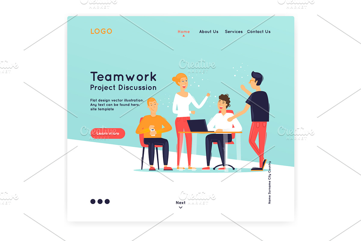landing page, an App Template by Podis (Photo 7 of 16)