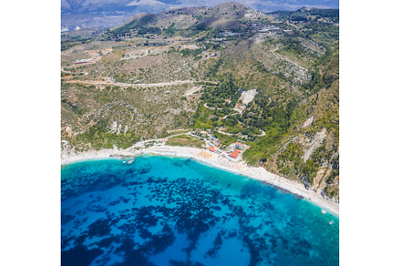Aerial panorama of Petani Beach in, a Nature Photo by Igor Tichonow