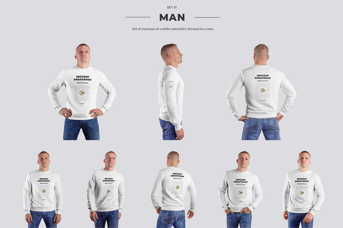 24 Mockups Sweatshirt (Collection#3), a Shirt Mockup by Grow Design Craft Studio (Photo 2 of 7)