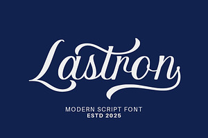Lastron – Modern Elegant Script Font