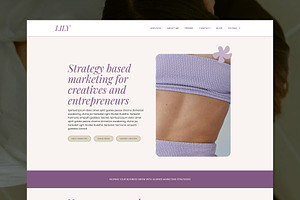 Lily WordPress Elementor Template, a WordPress Template by Studio Soleil