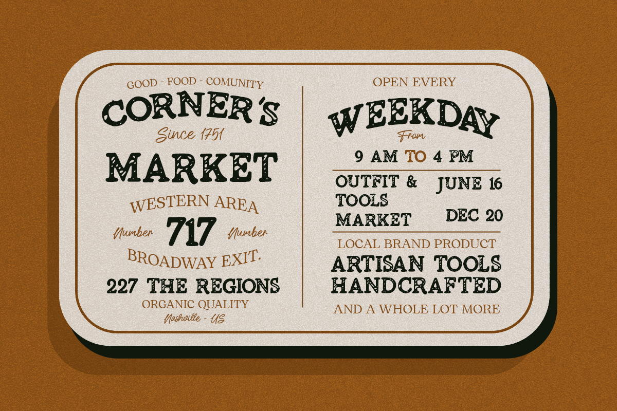 Chicaria - Vintage Display Font, a Slab Serif Font by Pandeka Studio (Photo 6 of 9)