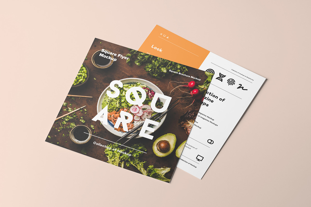 Square Flyer Mock-up, an Advertising Mockup by Yogurt86 (Photo 2 of 11)