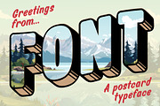 Greetings From Font, a Sans Serif Font by Loudoun Design Co. (Thumbnail 1 of 6)