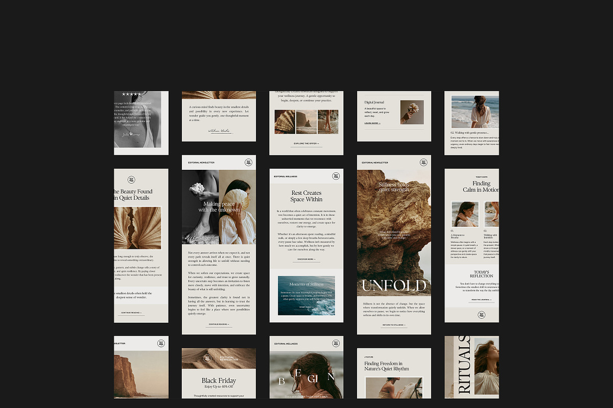 Editorial Wellness Instagram Kit, a Social Media Template by Wildnun Studio (Photo 8 of 10)