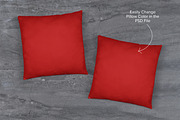 Two Pillow Mockup Bundle - PSD & JPG, a Product Mockup by MelissaBMockups (Thumbnail 4 of 8)
