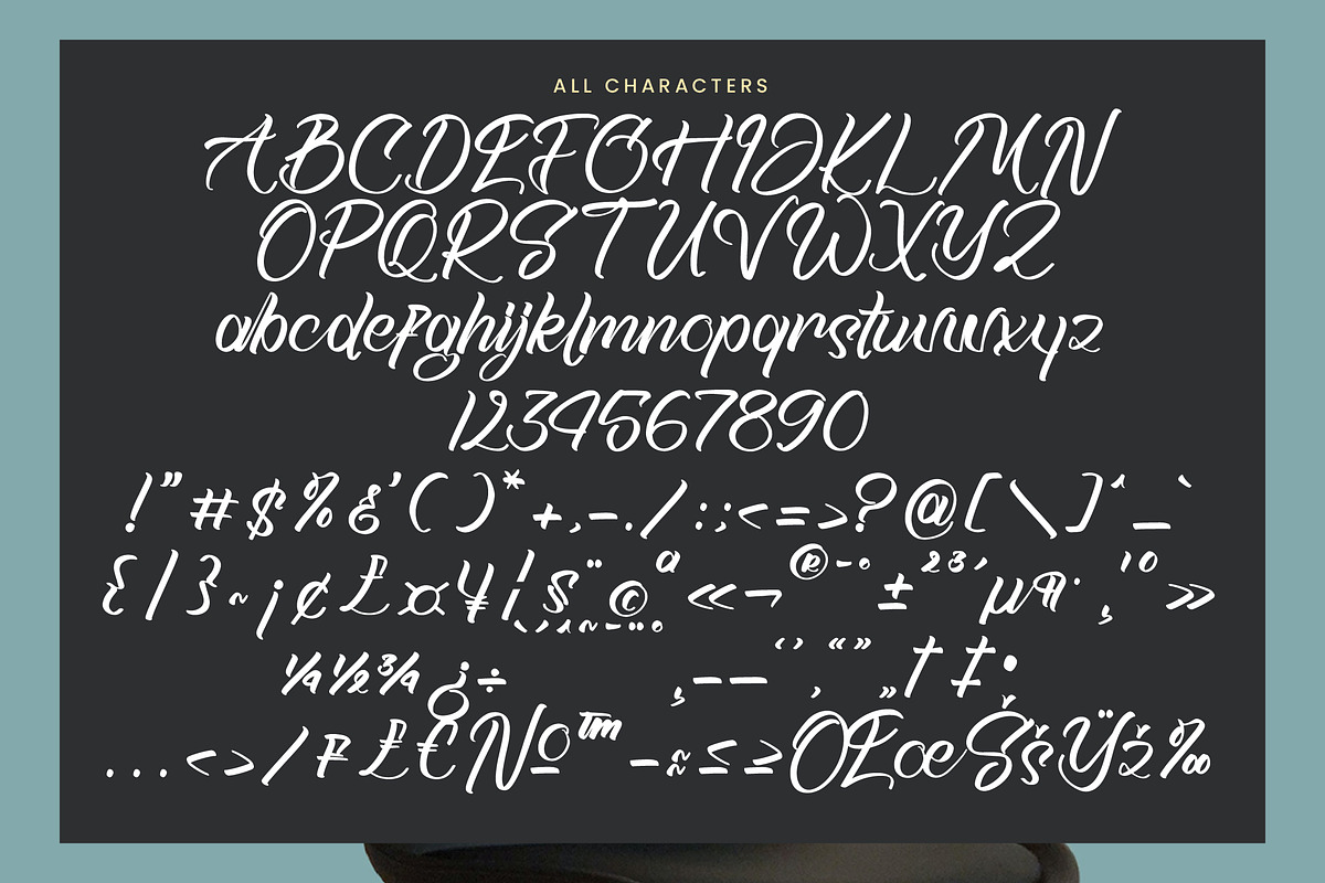 Backing, a Handwritten Font by operatype.co (Photo 13 of 15)