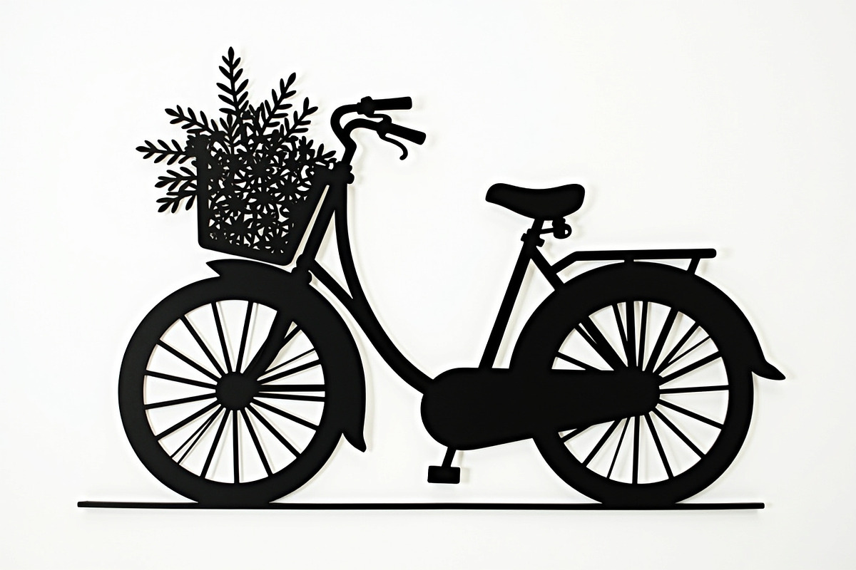 Charming Bicycle with Flowers, an Illustration by Amazin_art (Photo 4 of 21)