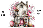 Whimsical Floral Spring House, a Seasonal Illustration by GiraffeCreative (Thumbnail 15 of 20)