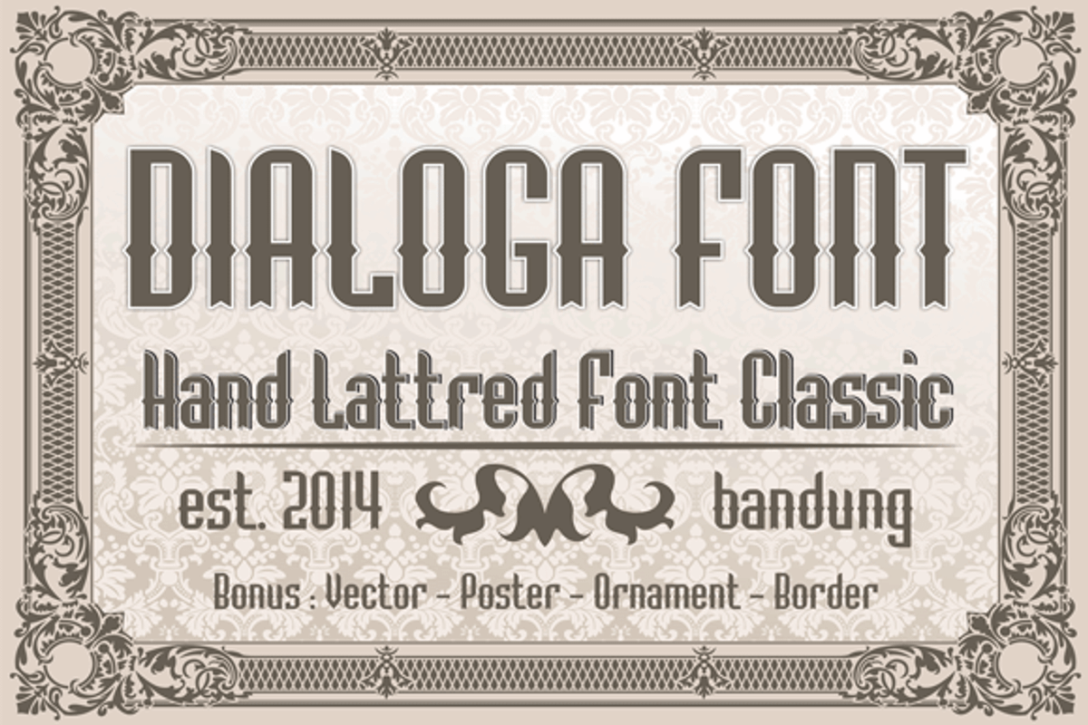 Dialoga Font preview 2