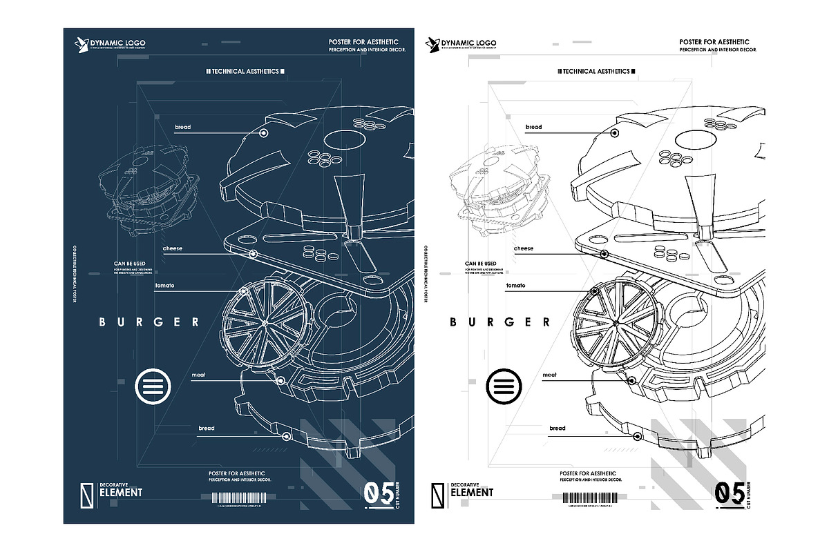 Futuristic Tech Posters, a Food Illustration by Andrew_Derr (Photo 14 of 15)