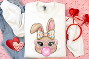 Glitter Easter Bunny Coquette PNG, an Illustration by Canvas Craft (Thumbnail 3 of 6)