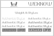 Authentic Style font, a Sans Serif Font by weknow (Thumbnail 7 of 8)