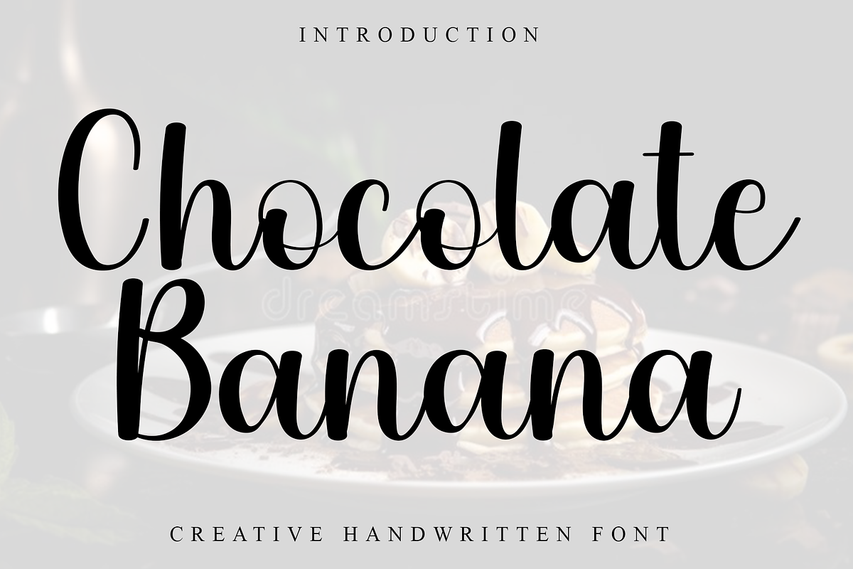 Chocolate Banana, a Handwritten Font by FreshTypeINK (Photo 1 of 8)