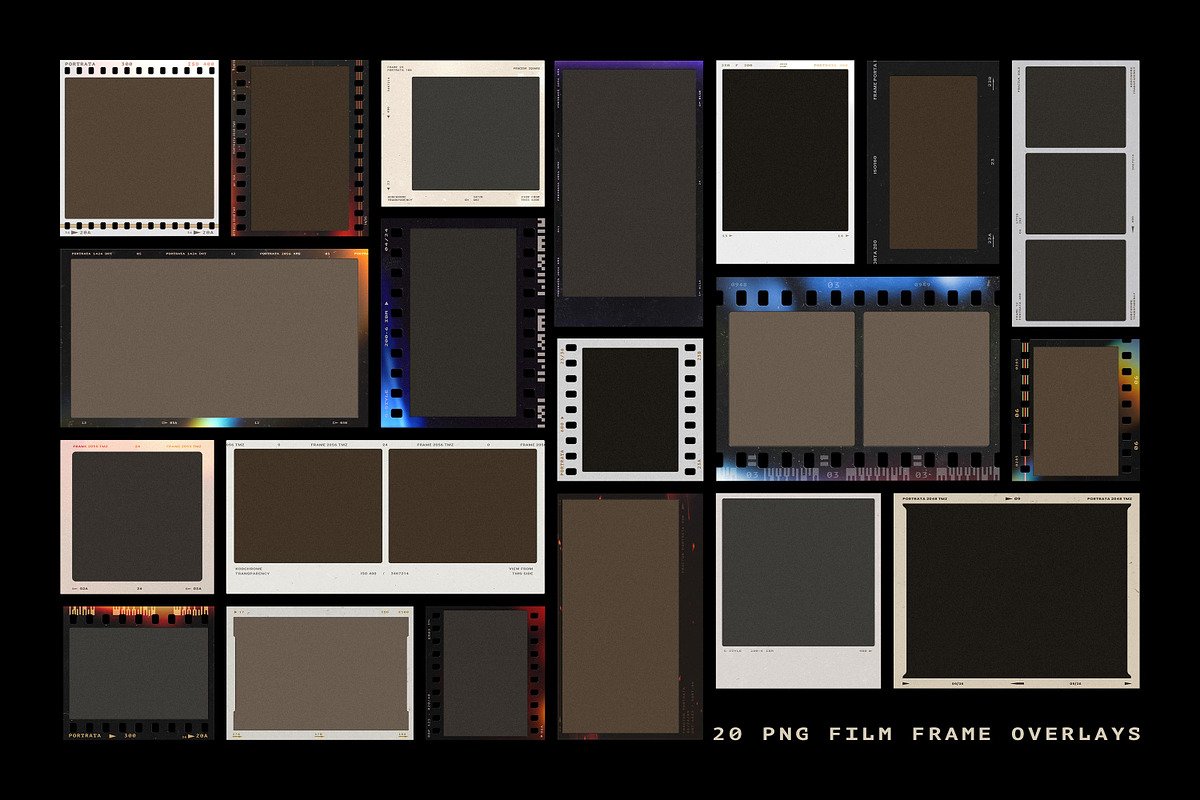 20 Film Frames: PSD & PNG Overlays, a Graphic by pixelbuddha.net (Photo 13 of 22)