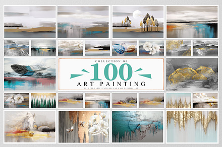 Abstract art mural collection, a Wallpaper Graphic by fei long