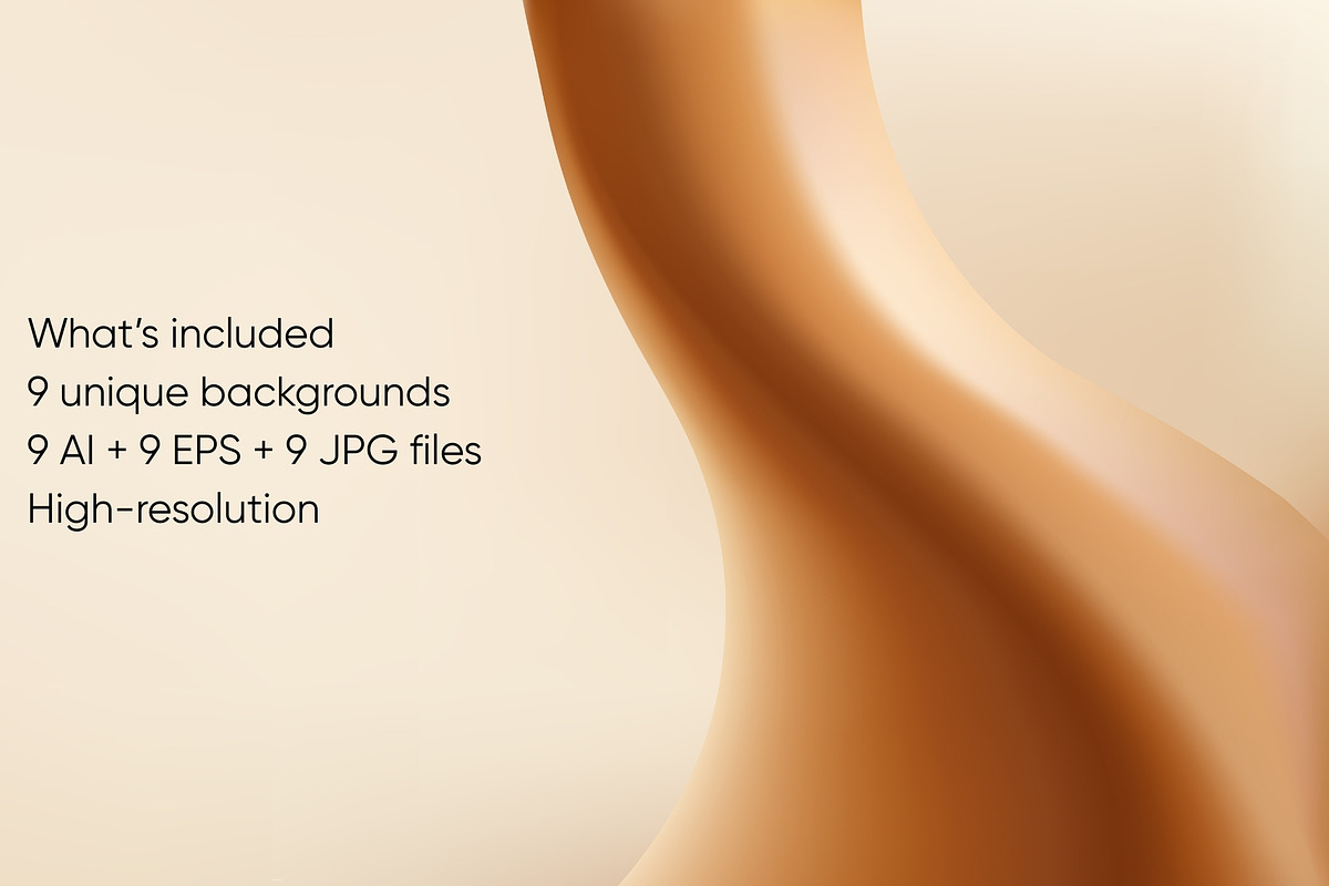Coffee Wave Gradient Backgrounds, a Background Graphic by Bielousova Art (Photo 4 of 5)