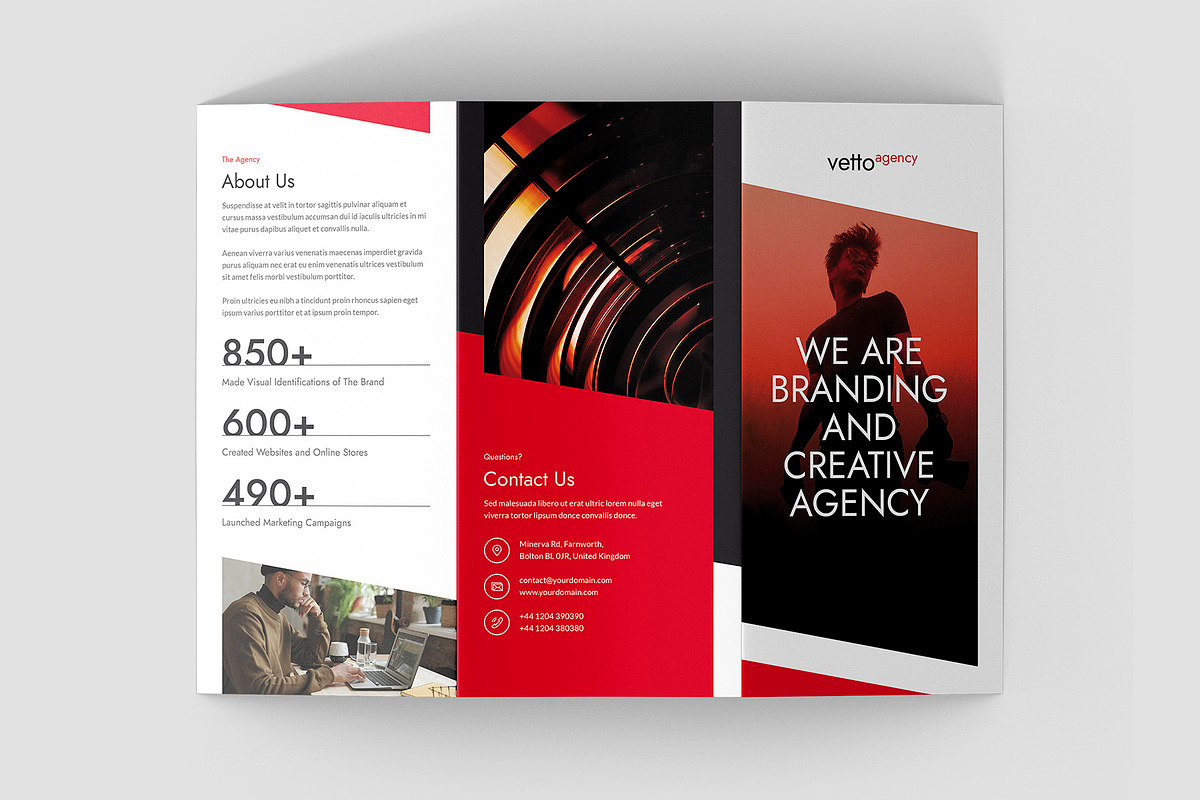 Branding Agency Brochure Trifold, a Brochure Template by artbart (Photo 3 of 9)