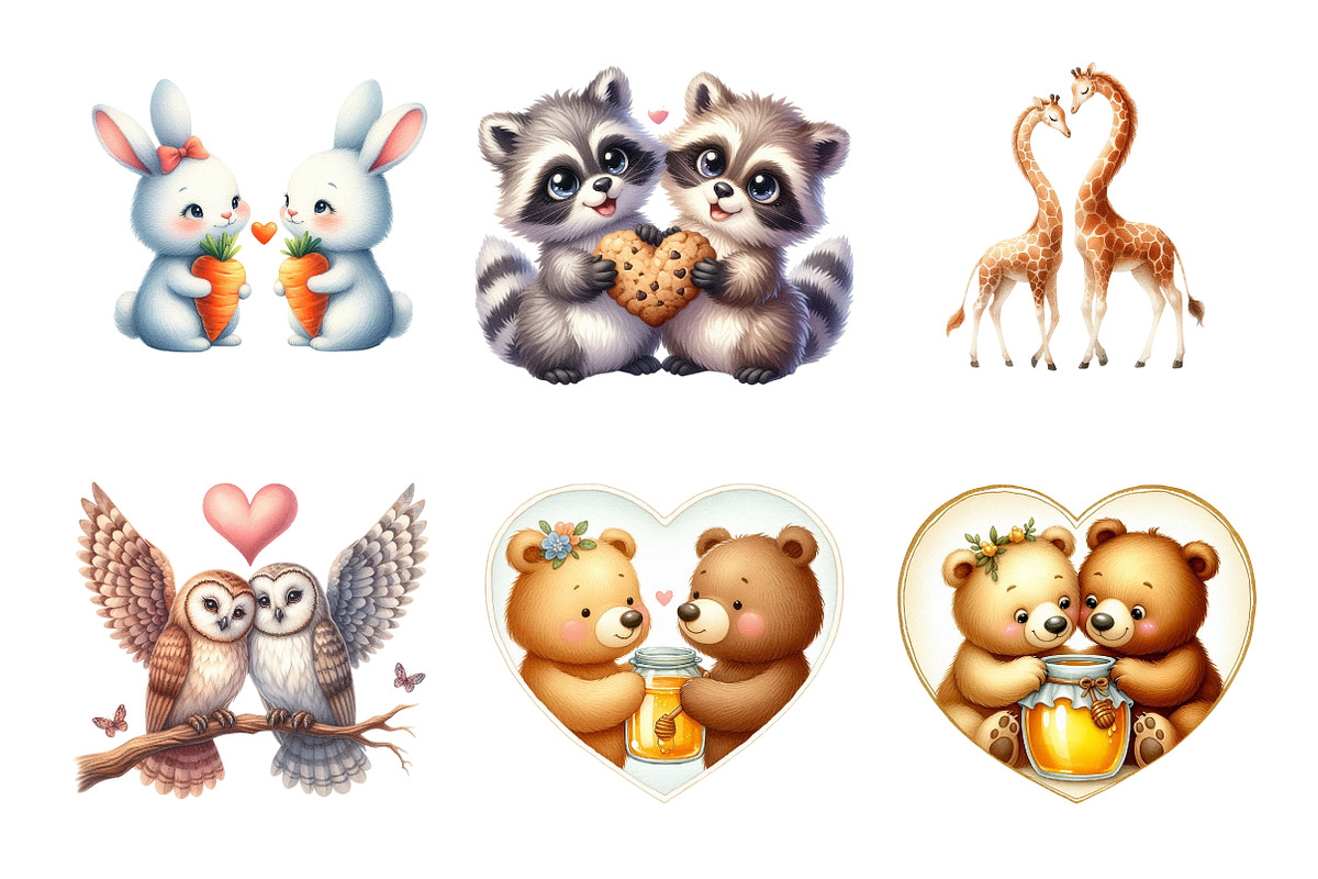 Valentine's Animal Couples, an Illustration by Design Market (Photo 3 of 5)