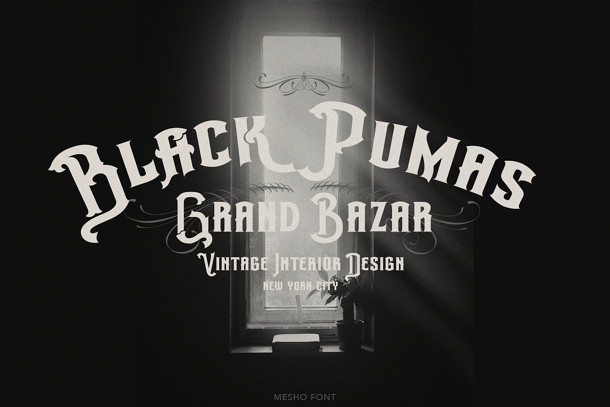 Mesho Victorian Typeface, a Serif Font by TypeClassHeroes (Photo 14 of 15)