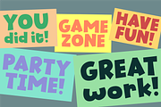 Biskuit Kids - tasty and chewy!, a Font by pizzadudedotdk (Thumbnail 3 of 5)