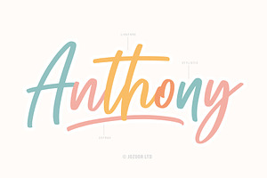 Anthony - Modern Script Font