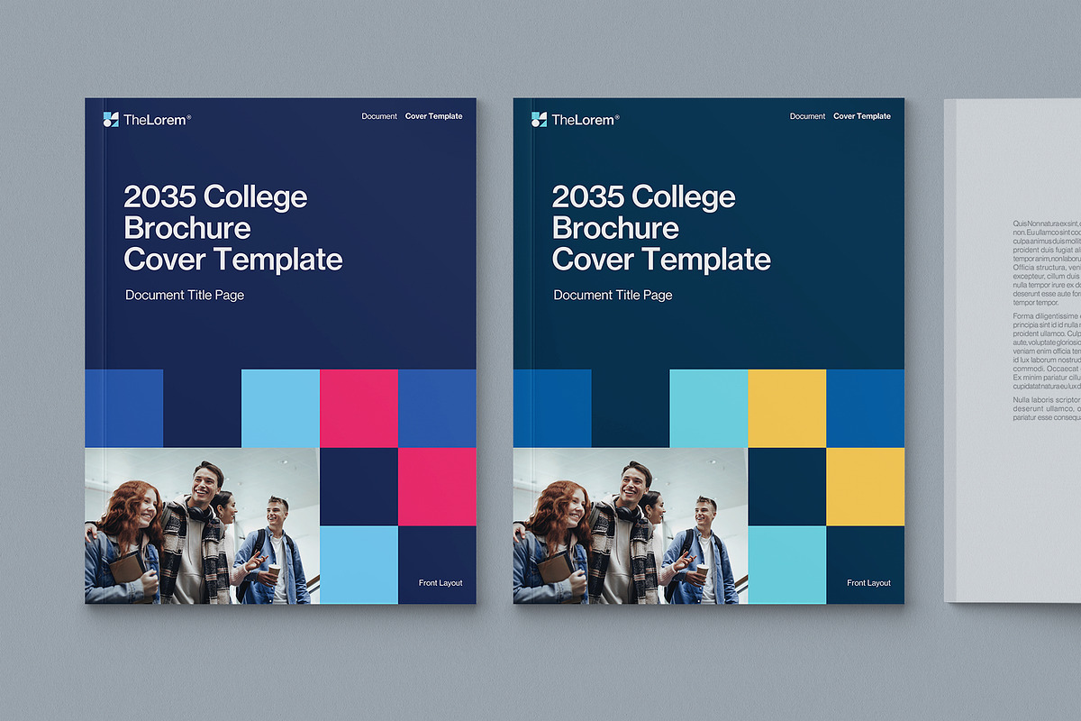 College Brochure Cover Template, a Brochure Template by BrandPacks (Photo 2 of 6)