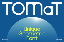 Tomat - Modern Geometric Font