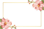Pink Floral Watercolor Frames, an Illustration by Amazin_art (Thumbnail 6 of 11)