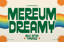 Mereum Dreamy | Bold Retro Typeface