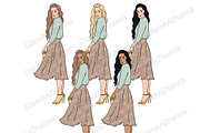 Home Sweet Home Girls, a Person Illustration by GlamArtZhanna (Thumbnail 3 of 4)