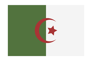 Algerian flag, an Illustration by Mark1987
