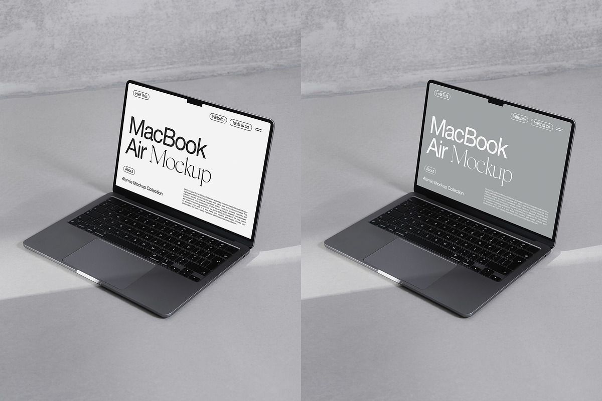 Realistic MacBook Air Mockup PSD, a Mac Mockup by Feel This