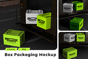 Shipping Cardboard Box Mockup, a Product Mockup by Mockupnine (Thumbnail 1 of 7)