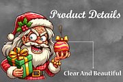 Christmas Crazy Santa Claus PNG, a Seasonal Illustration by Craft Nest (Thumbnail 6 of 7)