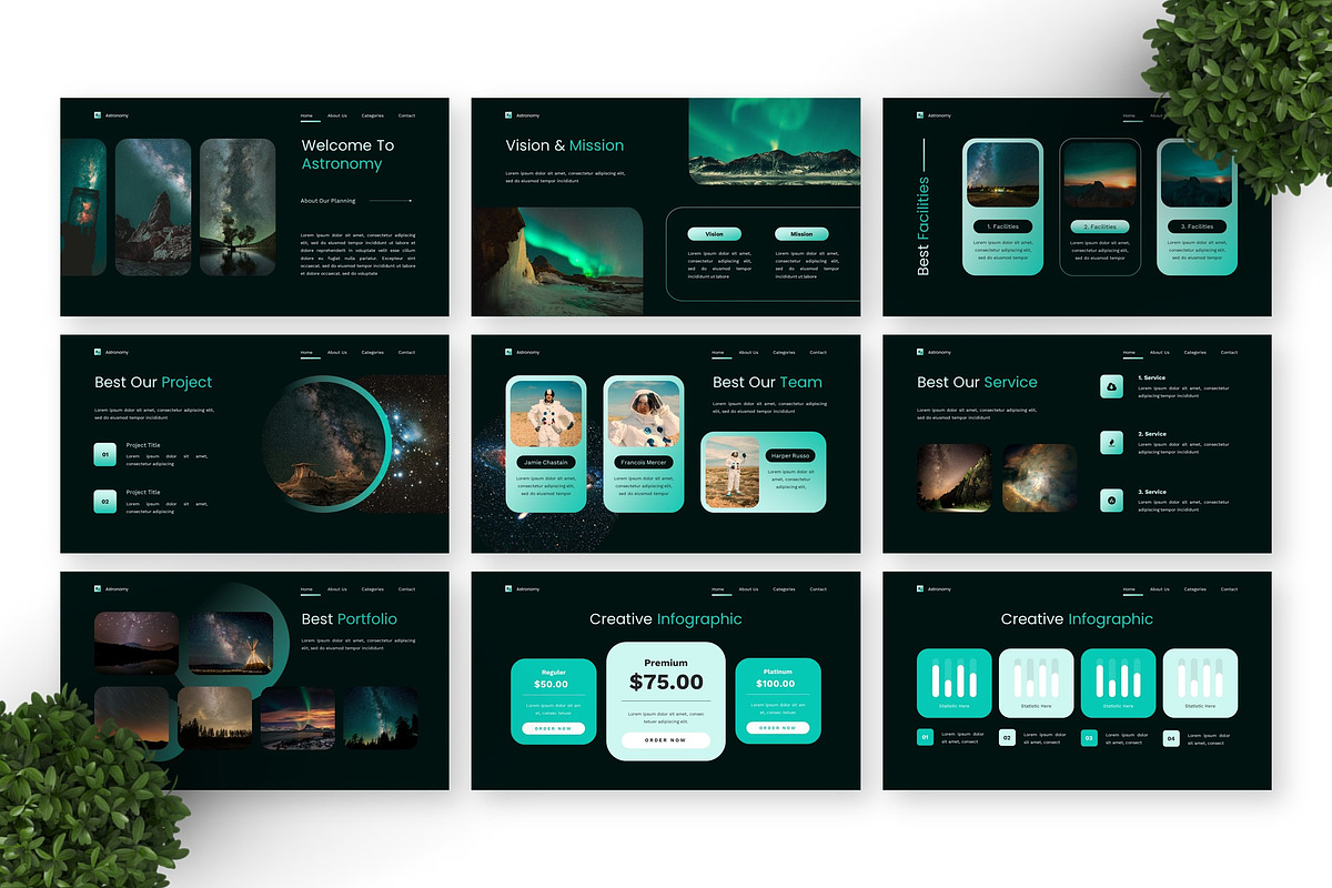 Astronomy - Space Keynote preview 4